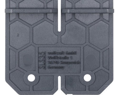 Wolfcraft SLS 35 Bohrschablone Detailansicht