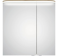 Spiegelschrank Balto Sprint 70 x 17 x 72,3 cm eiche riviera 2-türig LED IP 20