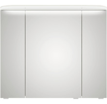 Spiegelschrank Balto Sprint 85,2 x 17 x 72,3 cm weiß 3-türig LED IP 20