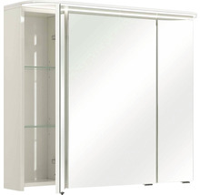 Spiegelschrank Balto Sprint 85,2 x 17 x 72,3 cm weiß 3-türig LED IP 20