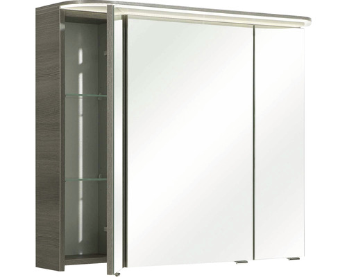 Armoire de toilette à trois portes avec éclairage intégré
