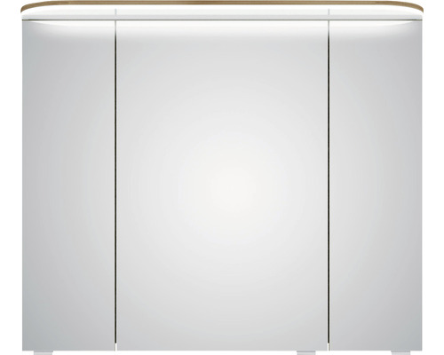 Armoire de toilette Pelipal Balto Sprint 85,2 x 17 x 72,3 cm chêne riviera 3 portes led IP 20