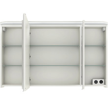 Spiegelschrank Balto Sprint 120 x 17 x 70,3 cm weiß 3-türig LED IP 20