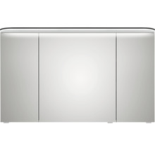 Spiegelschrank Balto Sprint 120 x 17 x 70,3 cm graphit struktur quer 3-türig LED IP 20