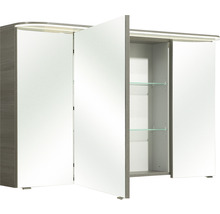 Spiegelschrank Balto Sprint 120 x 17 x 70,3 cm graphit struktur quer 3-türig LED IP 20