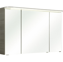 Spiegelschrank Balto Sprint 120 x 17 x 70,3 cm graphit struktur quer 3-türig LED IP 20