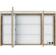 Spiegelschrank Balto Sprint 120 x 17 x 70,3 cm eiche riviera 3-türig LED IP 20
