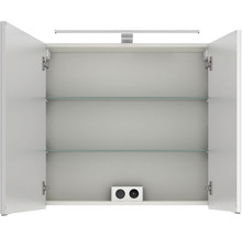 Spiegelschrank Serie 6005 Sprint 75 x 17 x 70,3 cm weiß 2-türig LED IP 20