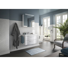 Spiegelschrank Serie 6005 Sprint 75 x 17 x 70,3 cm weiß 2-türig LED IP 20