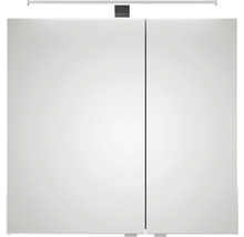 Spiegelschrank Serie 6005 Sprint 75 x 17 x 70,3 cm graphit struktur quer 2-türig LED IP 20