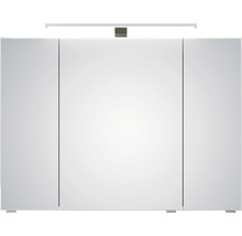 Spiegelschrank Serie 6005 Sprint 98 x 17 x 70,3 cm eiche riviera 3-türig LED IP 20