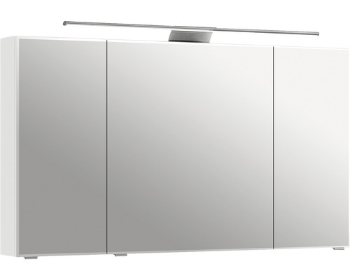 Spiegelschrank Serie 6005 Sprint 120 x 17 x 73 cm weiß 3-türig LED IP 20