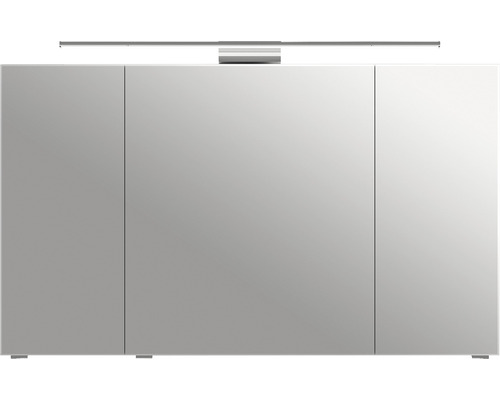 Spiegelschrank mit drei Türen und Beleuchtung für das Badezimmer