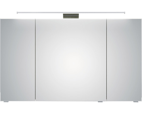 Armoire de toilette Pelipal Serie 6005 Sprint 120 x 17 x 73 cm chêne riviera 3 portes led IP 20