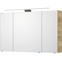 Armoire de toilette à trois portes avec éclairage