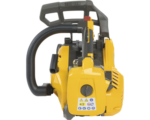 Gelbe Kettensäge Detailansicht