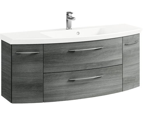 Meuble sous-lavabo avec lavabo et deux tiroirs