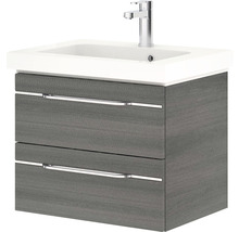 Waschtischunterschrank mit Waschbecken und zwei Schubladen