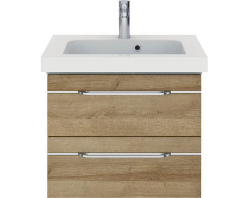 Meuble-lavabo avec deux tiroirs et robinet