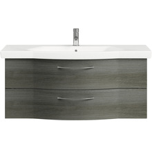 Waschbeckenunterschrank mit zwei Schubladen und Aufsatzwaschbecken