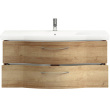 Waschtischunterschrank mit zwei Schubladen und Waschbecken