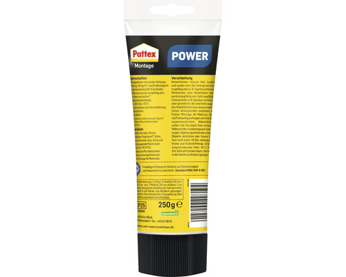 Pattex Power Colle de montage en tube de 250 grammes