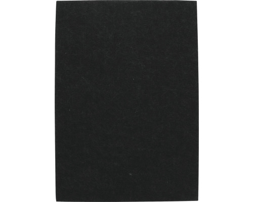 Patin en feutre Tarrox 17x17x6 mm rectangulaire noir autocollant 20 pièce