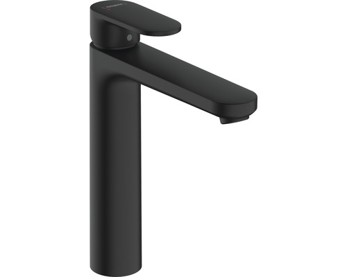 Robinet de lavabo avec mitigeur hansgrohe VERNIS BLEND 190 noir mat sans bonde de vidage 71582670