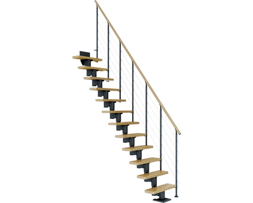Pertura Mittelholmtreppe Spiros Anthrazit Gerade 65 cm Relinggeländer Eiche Lackiert 14 Stufen / 15 Steigungen Pertura Mittelholmtreppe Spiros Anthrazit Gerade 65 cm Relinggeländer Eiche Lackiert 14 Stufen / 15 Steigungen