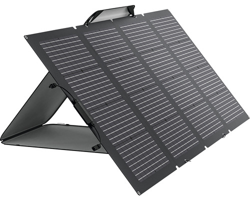 EcoFlow Bifacial Solarpanel 220W (155W) mit MC-4 Anschluss inkl. Tragetasche Zusammenklappbares Solarmodul mit Ständer