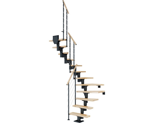 Pertura Mittelholmtreppe Spiros Anthrazit 1/2-gewendelt 65 cm Relinggeländer Buche Leimholz Lackiert 14 Stufen / 15 Steigungen Pertura Mittelholmtreppe Spiros Anthrazit 1/2-gewendelt 65 cm Relinggeländer Buche Leimholz Lackiert 14 Stufen / 15 Steigungen