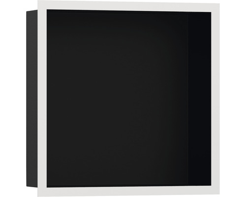 Niche murale hansgrohe XtraStoris Individual 300 x 300 x 100 mm noir/blanc mat 56098700