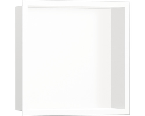 Niche murale hansgrohe XtraStoris Individual 300 x 300 x 100 mm blanc mat 56099700