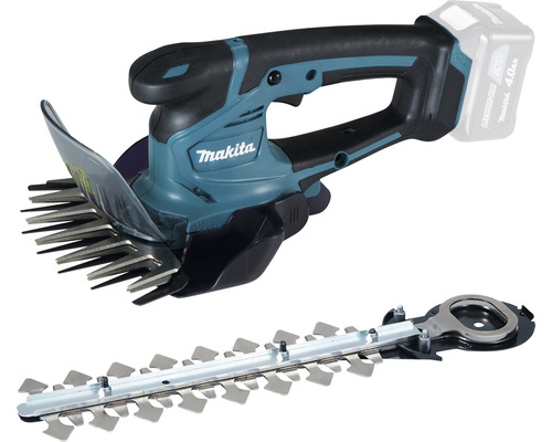 Akku Grasschere mit Grasscherenmesser und Heckenscherenmesser von Makita