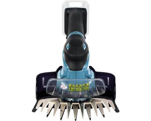 Akkubetriebene Grasschere mit Sicherheitsvorkehrungen