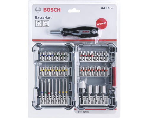 Bosch Extra Hard Schraubendreher-Bit-Set, 45-teilig, im Koffer
