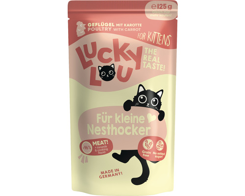 Pâtée pour chats LuckyLou Kitten volaille 125 g