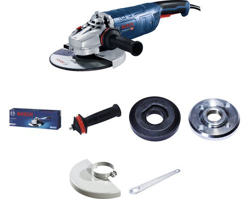 Meuleuse d'angle Bosch Professional GWS 24-230 P avec poignée supplémentaire Meuleuse d''angle Bosch Professional avec accessoires