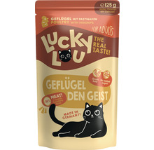 Lucky Lou nourriture pour chats volaille aux panais pour chats adultes, 125 grammes