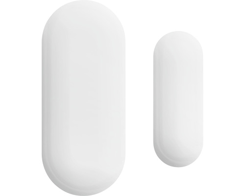 Deux interrupteurs magnétiques blancs pour système d''alarme