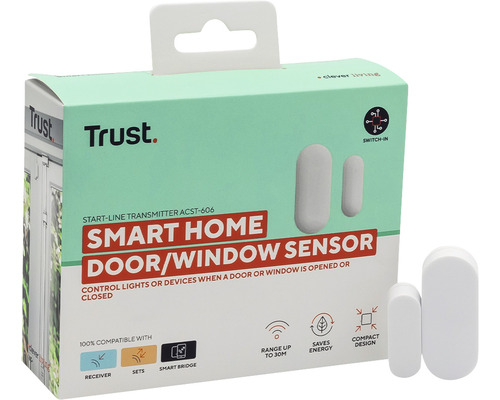Capteur de porte/fenêtre Trust Smart Home dans sa boîte