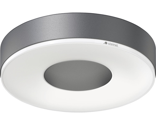 Plafonnier Steinel LED Sensor 17,1W 1165 lm 3000 K blanc chaud Ø 263 mm Bluetooth RS 200 SC anthracite