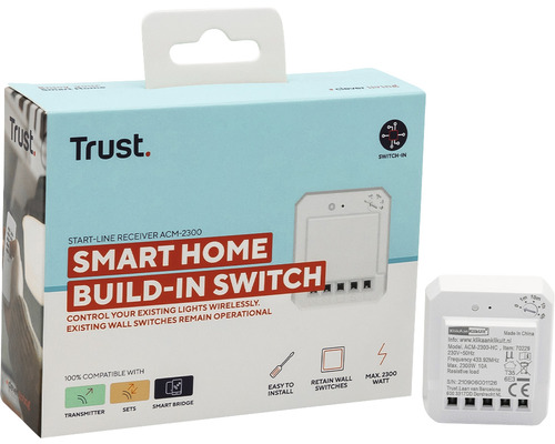 Trust Smart Home Einbauschalter ACM-2300 mit Verpackung