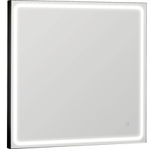 Quadratischer Spiegel mit umlaufender LED Beleuchtung