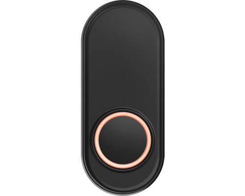 Schwarzer Klingelknopf