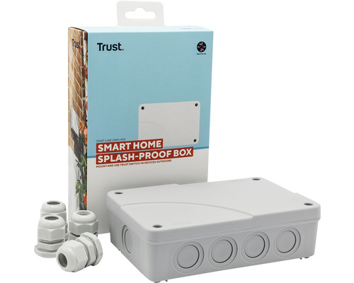 Boîtier étanche Trust Smart Home avec emballage et presse-étoupes