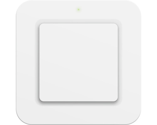 Weißer Wandschalter mit LED-Anzeige