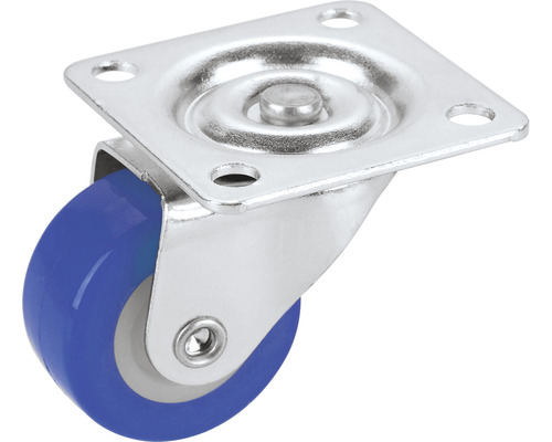 Tarrox Roulette pivotante pour appareils de transport, 30 x 30 x 14 mm bleu