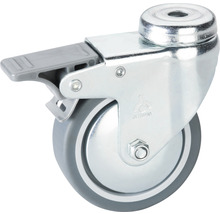 Tarrox Roulette pivotante pour appareils de transport blocable, jusqu'à 50 kg, 75 x 101 x 75 mm-thumb-0