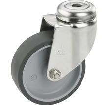 Tarrox Roulette pivotante pour appareils de transport, jusqu'à 40 kg, 50 x 73 x 18 mm, sans plaque-thumb-0